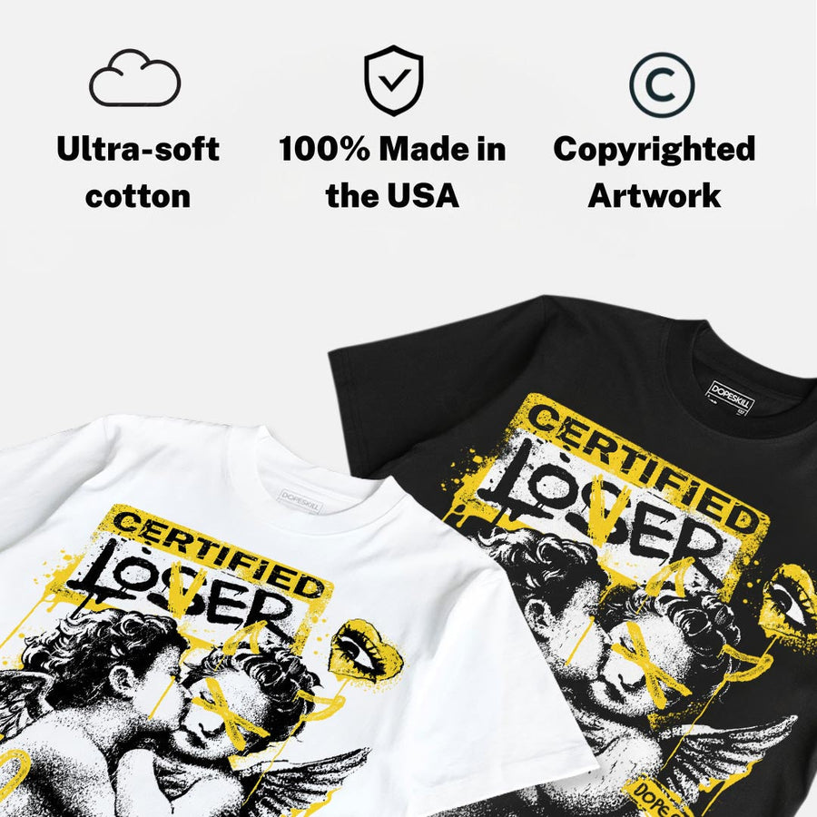 Black Tour Yellow AJ 4 Thunder DopeSkill T-Shirt Certified Lover Graphic