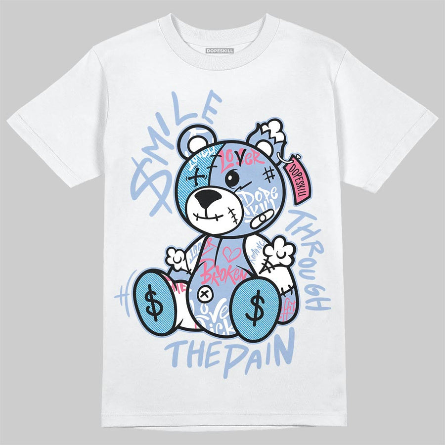 Cobalt Bliss 3s DopeSkill T-Shirt Smile Through The Pain Graphic