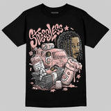 Leather Curb Glitter Pale Pink DopeSkill T-Shirt Stressless Graphic