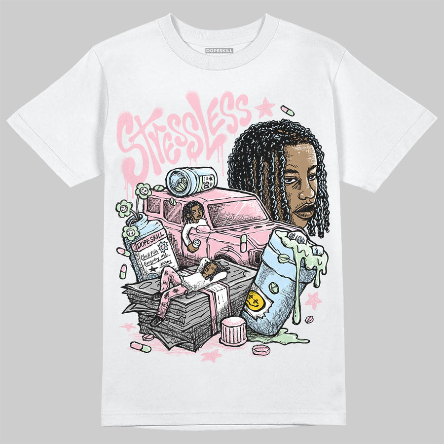 Medium Soft Pink 4s DopeSkill T-Shirt Stressless Graphic