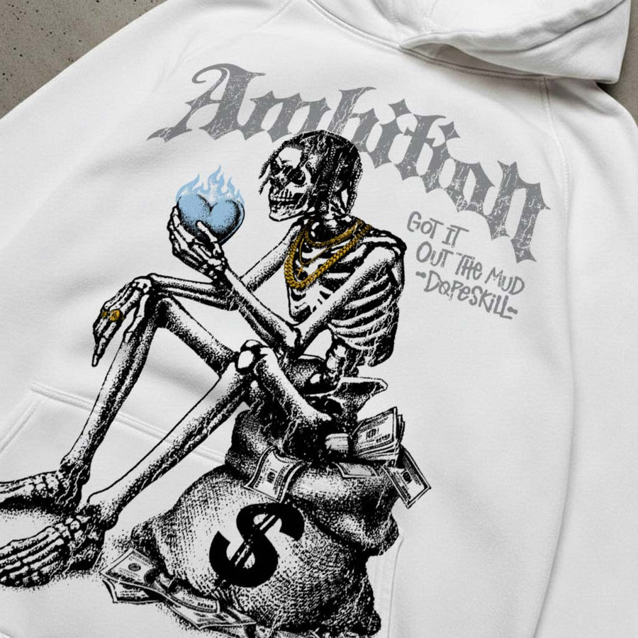 Wolf Grey 5s DopeSkill Hoodie Sweatshirt Ambition Graphic