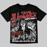 Reverse Infrared 6s Oversize Print 'No Money No Lust' DopeSkill Graphic T-shirt