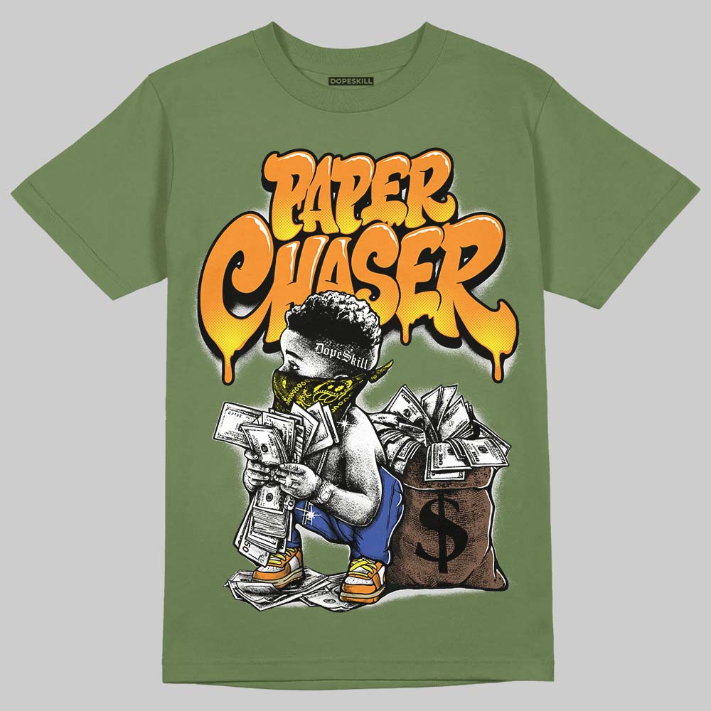 Olive 'Paper Chaser Boy' DopeSkill Graphic T-Shirt