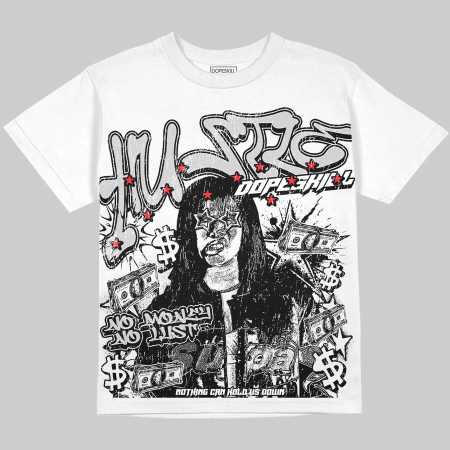 Grey Collection DopeSkill Oversize Print T-Shirt No Money No Lust Graphic