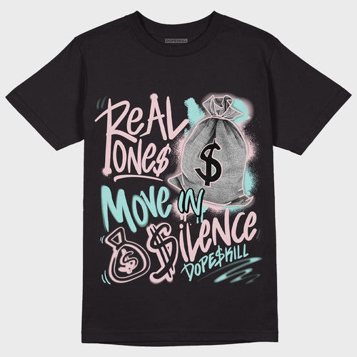 AJ 5 Easter DopeSkill T-Shirt Real Ones Move In Silence Graphic