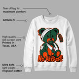 Dunk Low Team Dark Green Orange DopeSkill Sweatshirt Hurt Bear Graphic