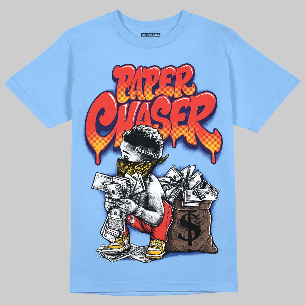 University Blue 'Paper Chaser Boy' DopeSkill Graphic T-Shirt