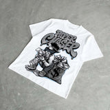 Wolf Grey 5s DopeSkill T-Shirt Paper Chaser Boy Graphic