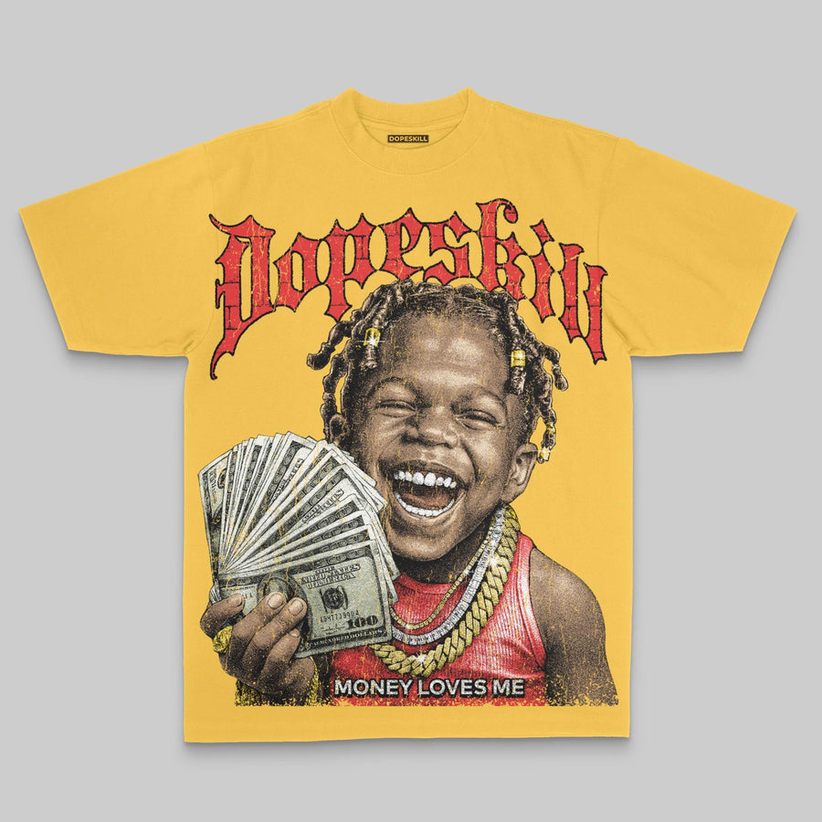 Money Loves Me Oversize Print DopeSkill T-shirt