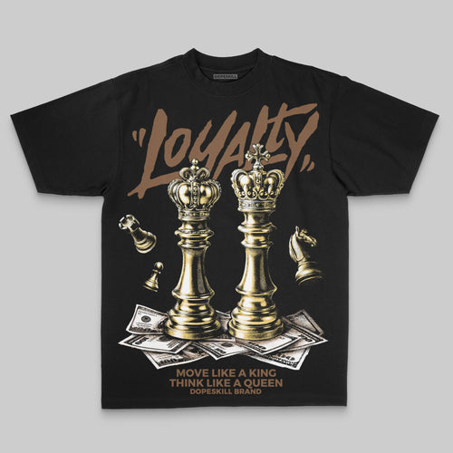 Brown Oversize Print 'Loyalty' DopeSkill Graphic T-shirt