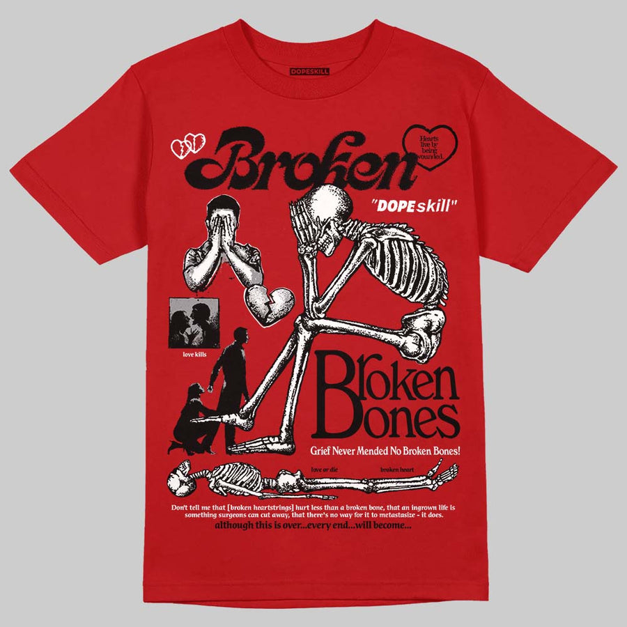 Toro Bravo 4s DopeSkill T-Shirt Broken Bones Graphic