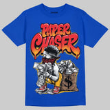 Royal Blue 'Paper Chaser Boy' DopeSkill Graphic T-Shirt