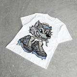 Wolf Grey 5s DopeSkill T-Shirt Wolf Grey 5s Graphic
