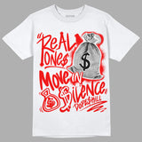Cherry 11s DopeSkill T-Shirt Real Ones Move In Silence Graphic