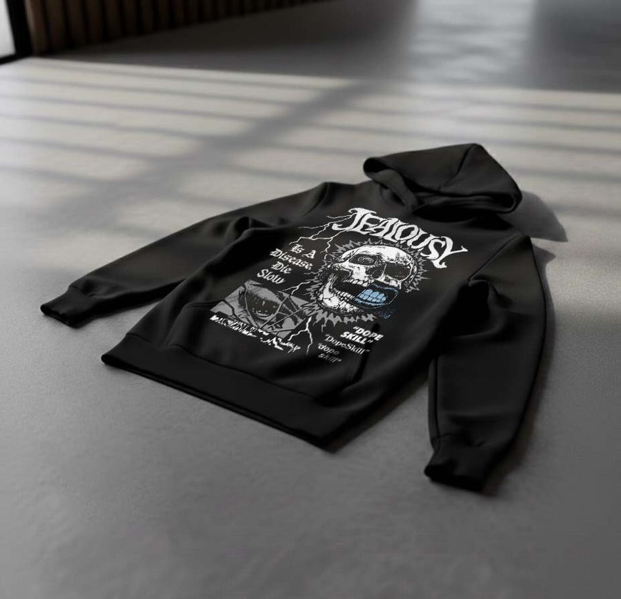 Wolf Grey 5s DopeSkill Hoodie Sweatshirt Jealousy Graphic