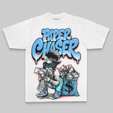 Royal Blue Oversize Print Paper Chaser Boy DopeSkill Graphic T-shirt