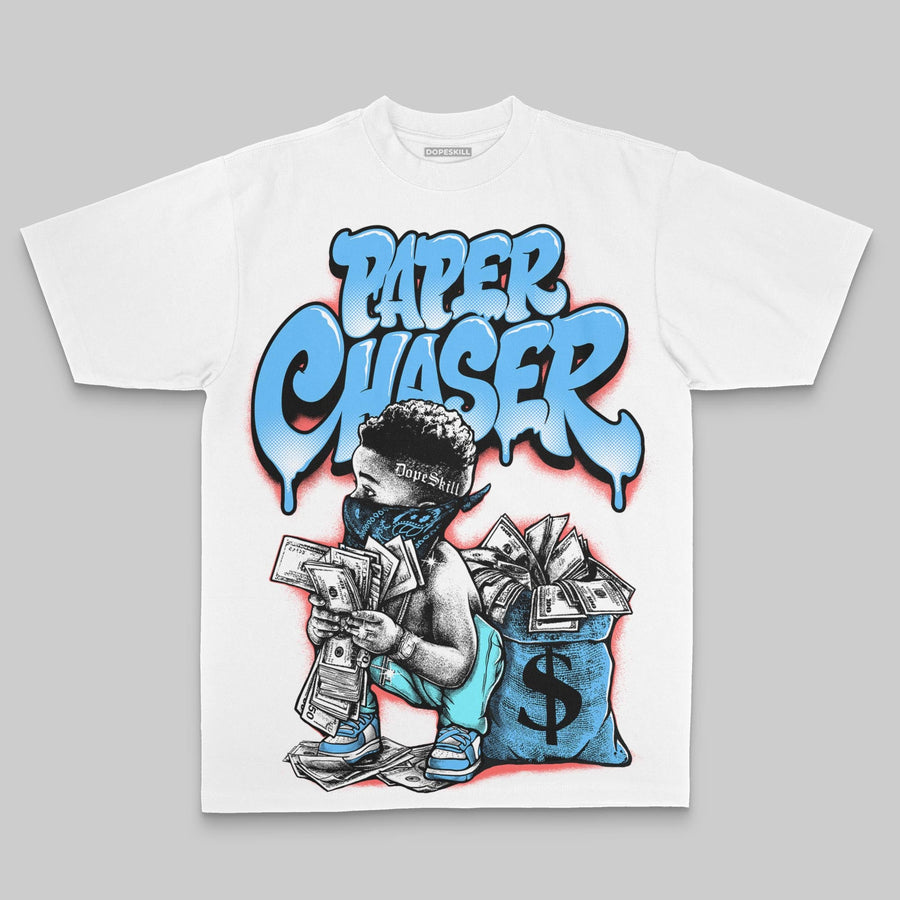 Royal Blue Oversize Print Paper Chaser Boy DopeSkill Graphic T-shirt