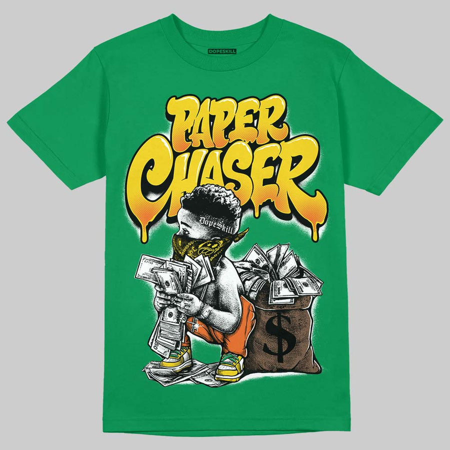 Green 'Paper Chaser Boy' DopeSkill Graphic T-Shirt