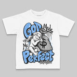 Black University Blue 5s DopeSkill Toddler Kids T-shirt God Made Me Perfect Graphic