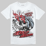 Fire Red “Black Tongue” 5s DopeSkill T-Shirt Drip Season Graphic