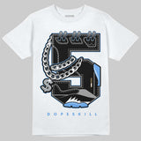 Black University Blue 5s DopeSkill T-Shirt No.5 Graphic