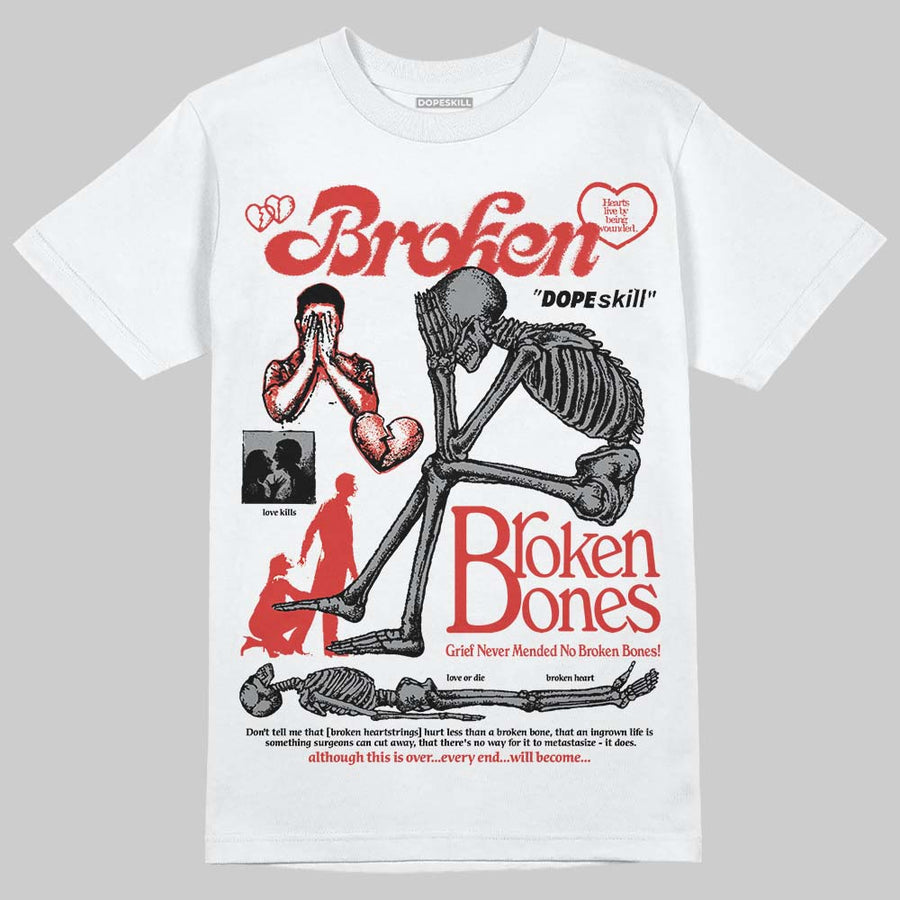 Toro Bravo 4s DopeSkill T-Shirt Broken Bones Graphic