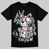 White Cement 4s DopeSkill T-Shirt Smile Through The Pain Graphic