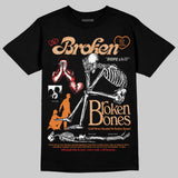 'Orange Citrus' 3s DopeSkill T-Shirt Broken Bones Graphic