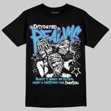 Aqua 8s DopeSkill T-Shirt Distorted Realms Graphic