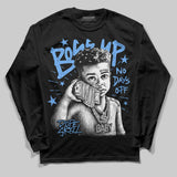 Black University Blue 5s DopeSkill Long Sleeve T-Shirt Boss Up Graphic