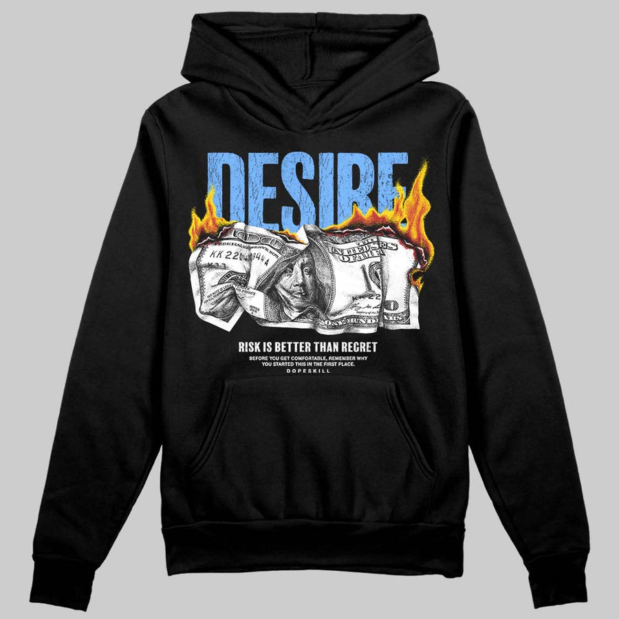 Black University Blue 5s DopeSkill Hoodie Sweatshirt Desire Graphic