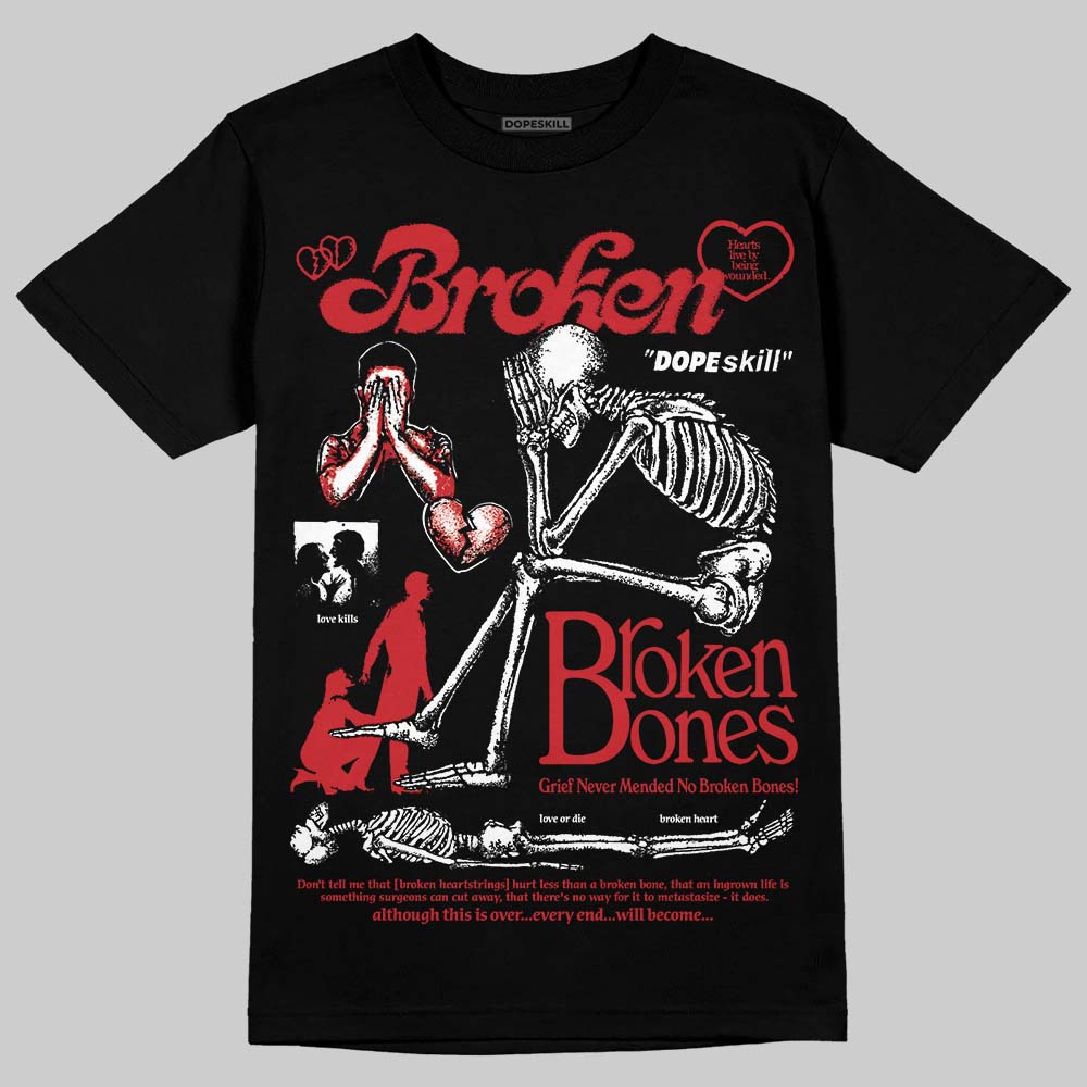 “Bloodline” 12s DopeSkill T-Shirt Broken Bones Graphic