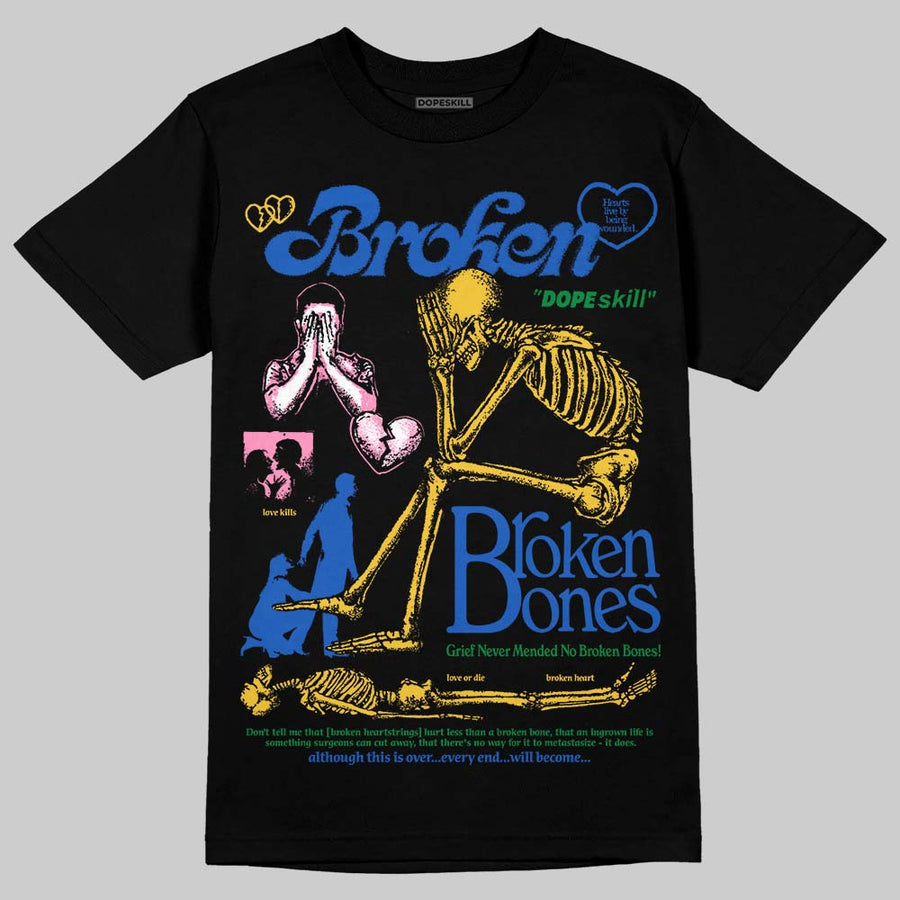 Brazil 3s DopeSkill T-Shirt Broken Bones Graphic
