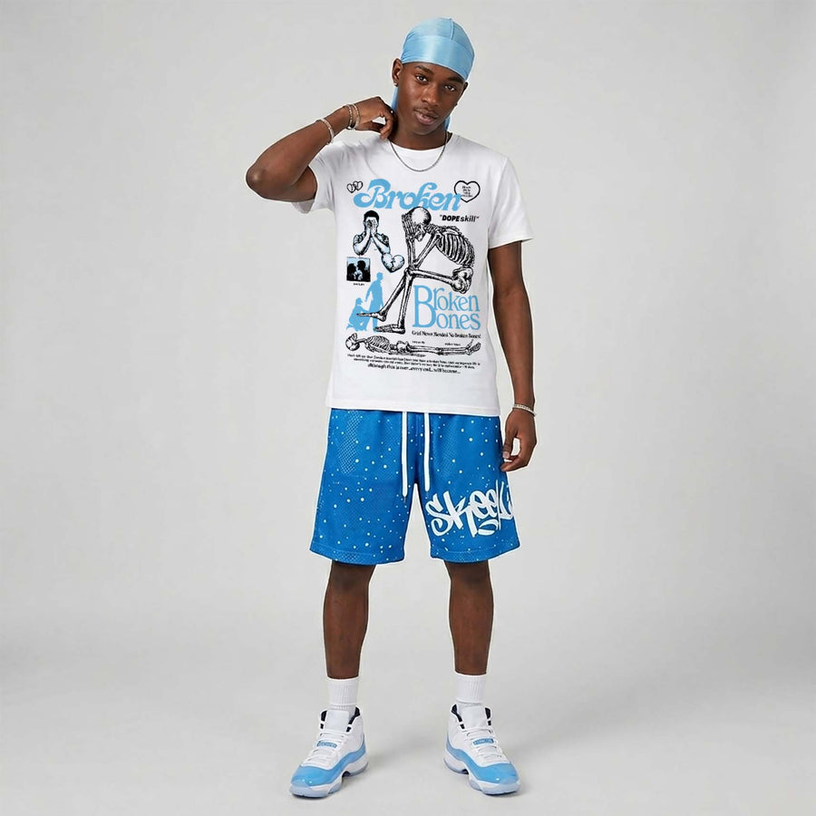 UNC 11s DopeSkill T-Shirt Broken Bones Graphic