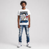 “True Blue” 3s DopeSkill T-Shirt Sorry I've Been Trappin Graphic