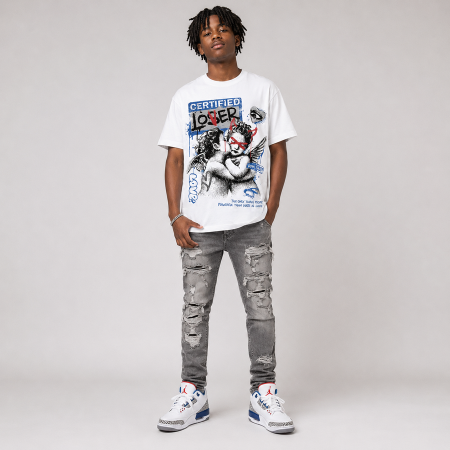 “True Blue” 3s DopeSkill T-Shirt Certified Lover Graphic