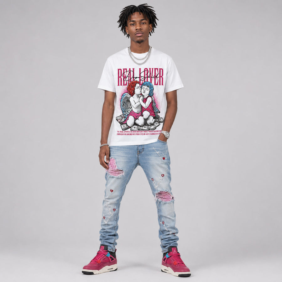Sweet Beet 4s DopeSkill T-Shirt Real Lover Graphic