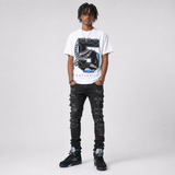 Black University Blue 5s DopeSkill T-Shirt No.5 Graphic