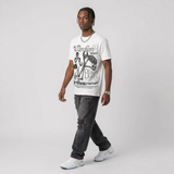 White Metallic 5s DopeSkill T-Shirt Broken Bones Graphic