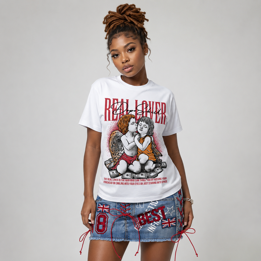 Sunset 5s DopeSkill T-Shirt Real Lover Graphic