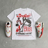 Nigel Sylvester x 4s “Brick After Brick” DopeSkill T-Shirt Broken Bones Graphic