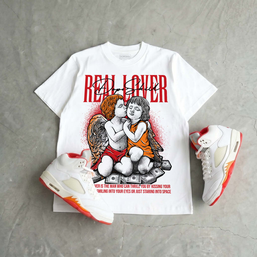 Sunset 5s DopeSkill T-Shirt Real Lover Graphic