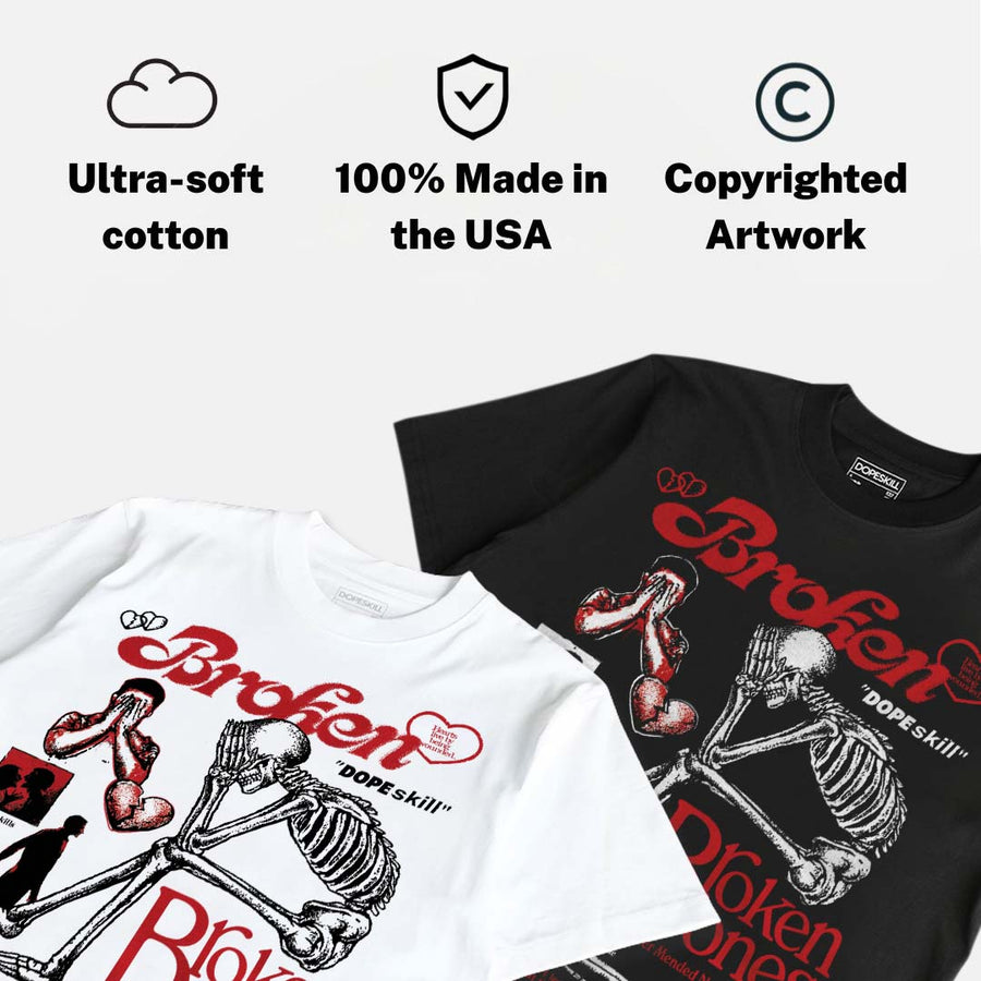 “Bloodline” 12s DopeSkill T-Shirt Broken Bones Graphic