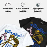 Brazil 3s DopeSkill T-Shirt Broken Bones Graphic