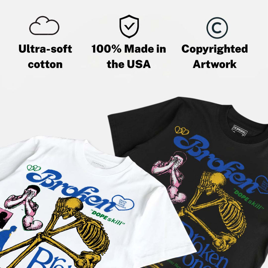 Brazil 3s DopeSkill T-Shirt Broken Bones Graphic