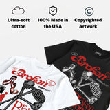 Toro Bravo 4s DopeSkill T-Shirt Broken Bones Graphic