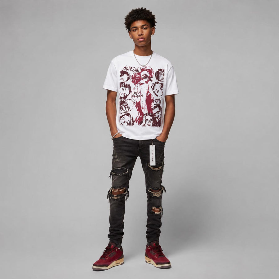 “Bin 23” 3s DopeSkill T-Shirt Built Different Graphic