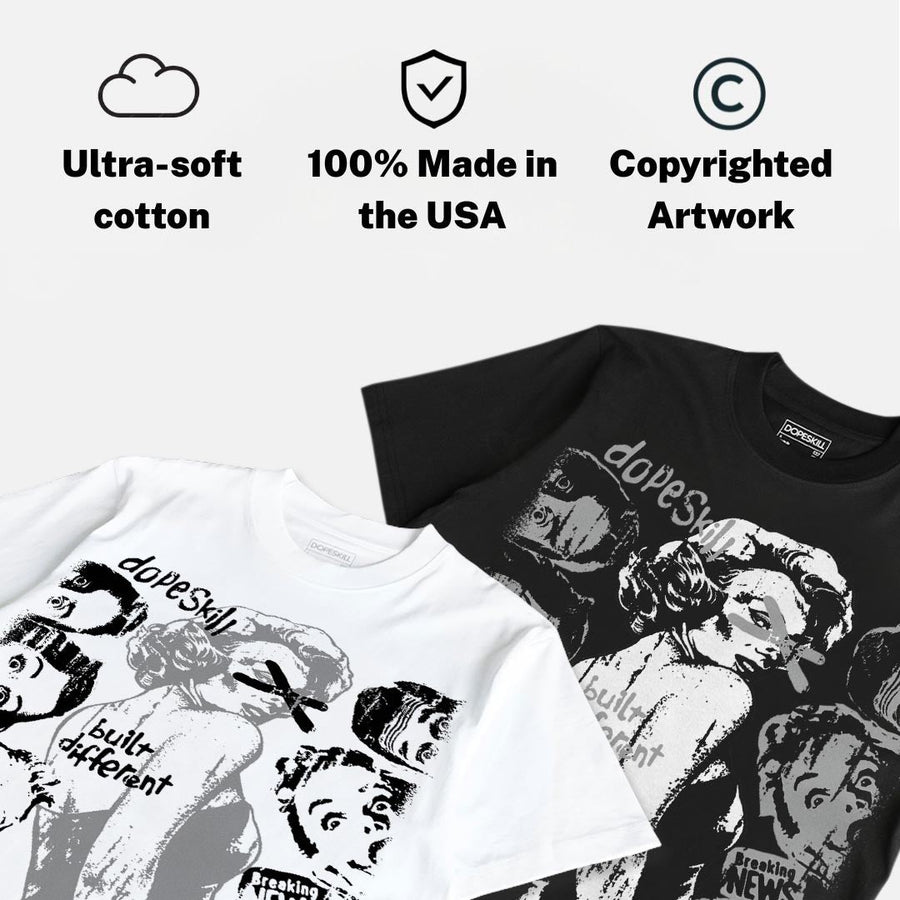 “Cap And Gown” 6s DopeSkill T-Shirt Built Different Graphic