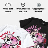 Travis Scott x “Pink Pack” 1s DopeSkill T-Shirt Smile Through The Pain Graphic