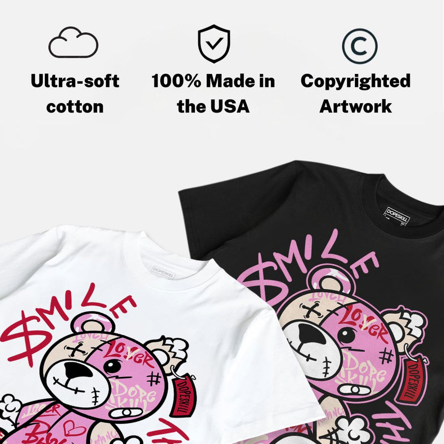 Travis Scott x “Pink Pack” 1s DopeSkill T-Shirt Smile Through The Pain Graphic